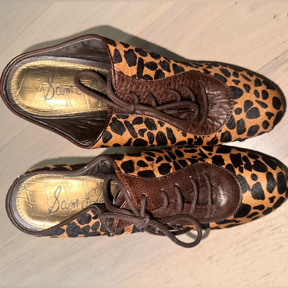 Sam Edelman Cheetah Print Mules | Size 9 - Picture 5 of 7